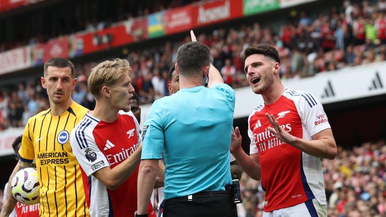 What led to Declan Rice's red card against Brighton? Controversial dismissal of Arsenal star dissected