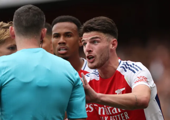 Arsenal star Declan Rice finally speaks out on controversial red card against Brighton