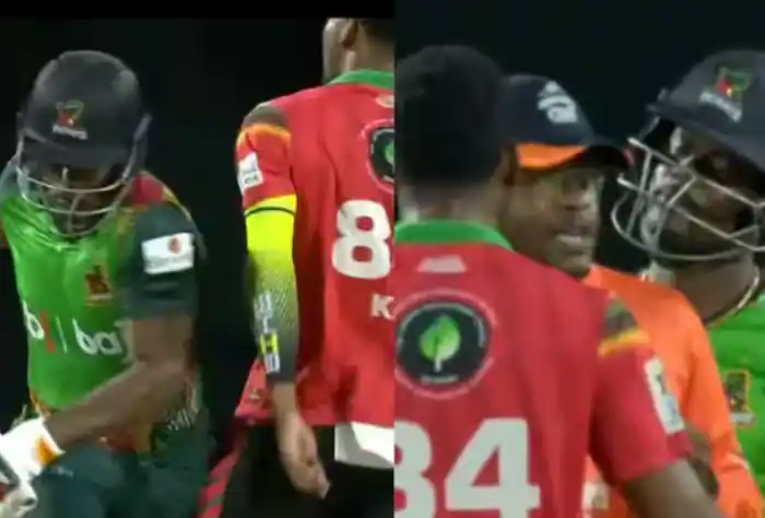 
Drama Unfolds: Andre Fletcher And Keemo Paul Clash in CPL 2024, Umpire Steps in to Defuse Tension