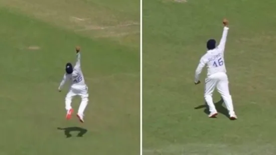 Rishabh Pant Playfully Pulls Rohit Sharma's Ears; India Captain Left 'Shocked' After Spectacular One-Handed Mid-Air Catch, Gill Refutes Allegations