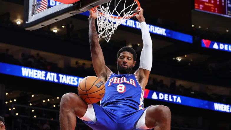 Paul George makes impactful debut for 76ers with 15 points after injury delay