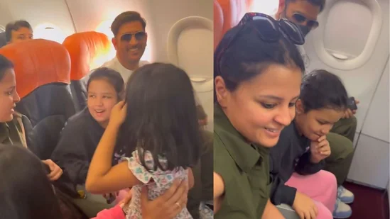 Sakshi Dhoni's Heartwarming Gesture towards Bengaluru Family who sought a Picture with MS Dhoni on Flight