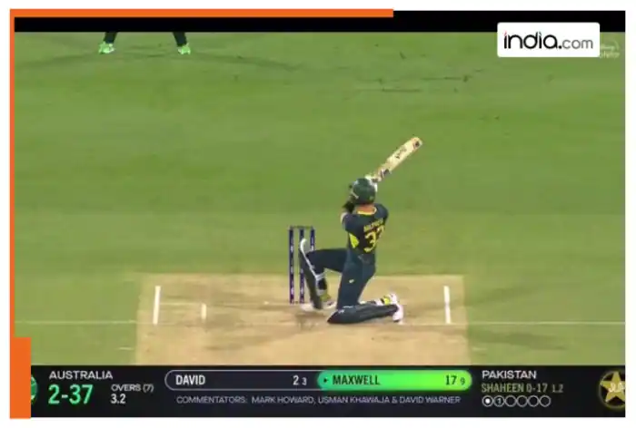 WATCH: Glenn Maxwell pulls off breathtaking reverse sweep against Shaheen Afridi, mesmerizing fans