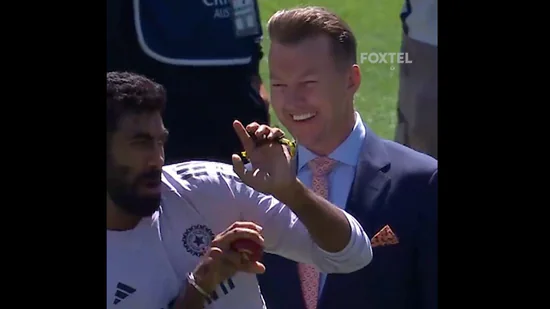 Jasprit Bumrah pays homage to Brett Lee with iconic chainsaw celebration; Aussie bowling legend reacts