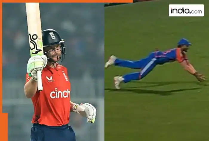 Amazing Diving Catch by Nitish Kumar Reddy Sends Jos Buttler Back to the Pavilion in IND vs ENG 2025 1st T20I