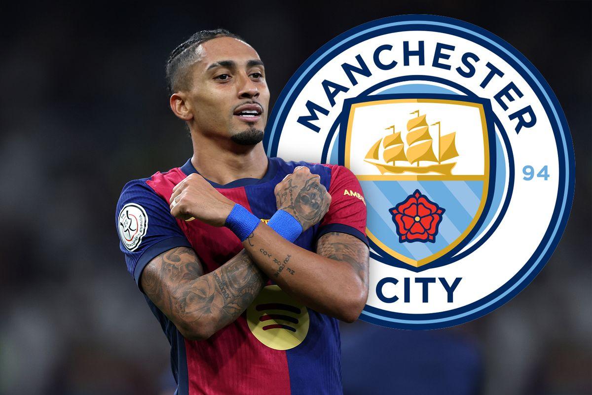 Manchester City makes a whopping offer for Barcelona standout Raphinha: report